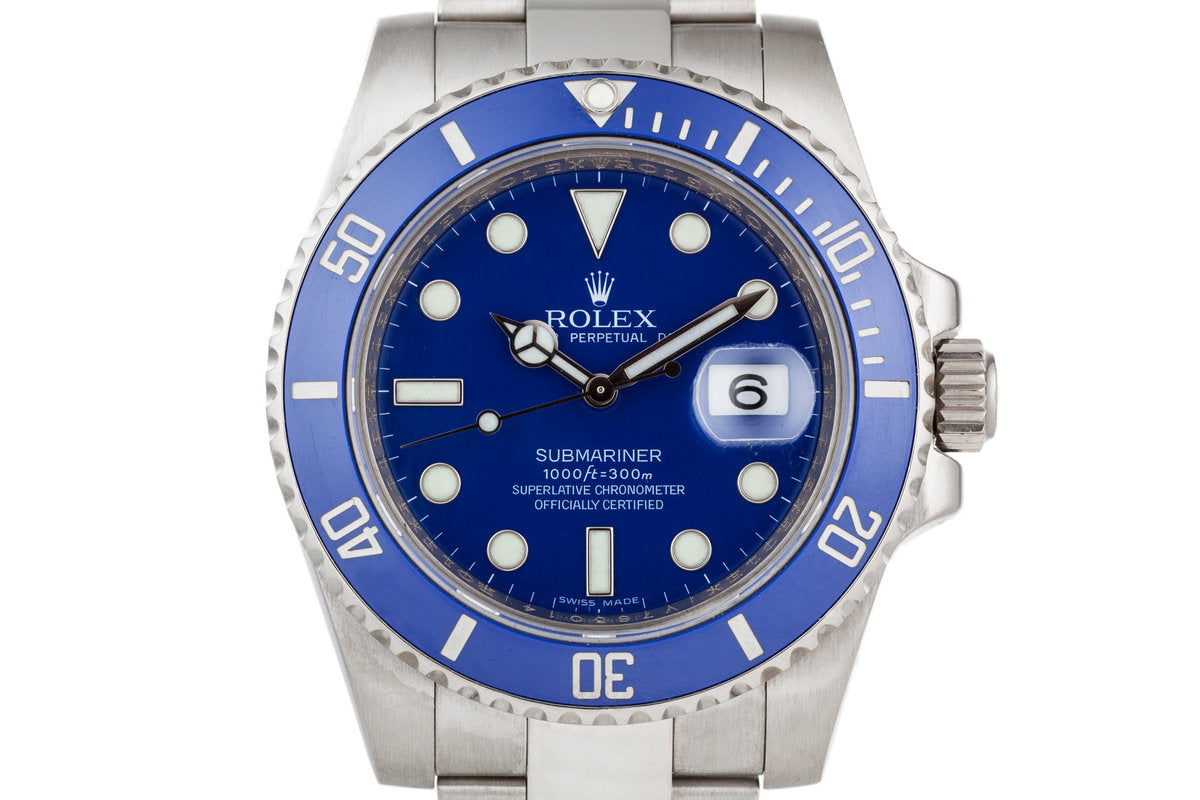 HQ Milton 2009 Rolex Submariner 116619, Inventory #9108, For Sale