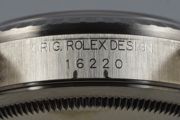 2003 Rolex DateJust 16220 Blue Dial