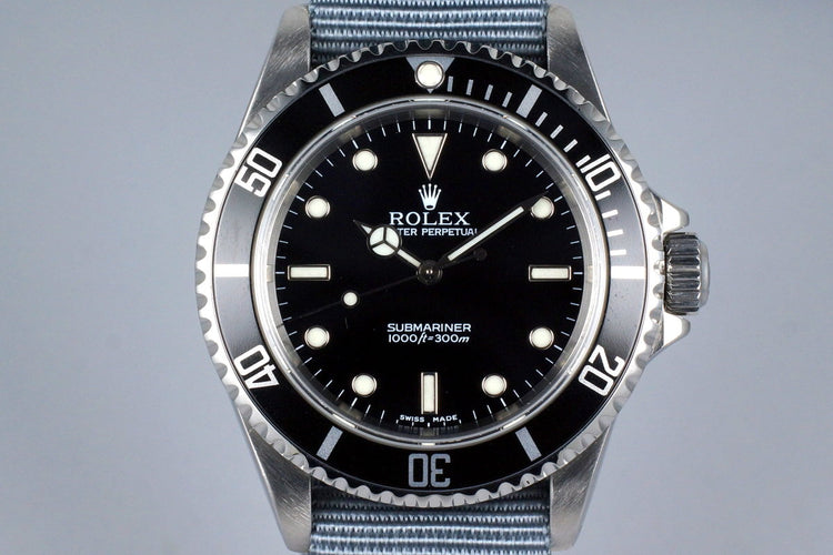 1995 Rolex Submariner 14060 Service Dial