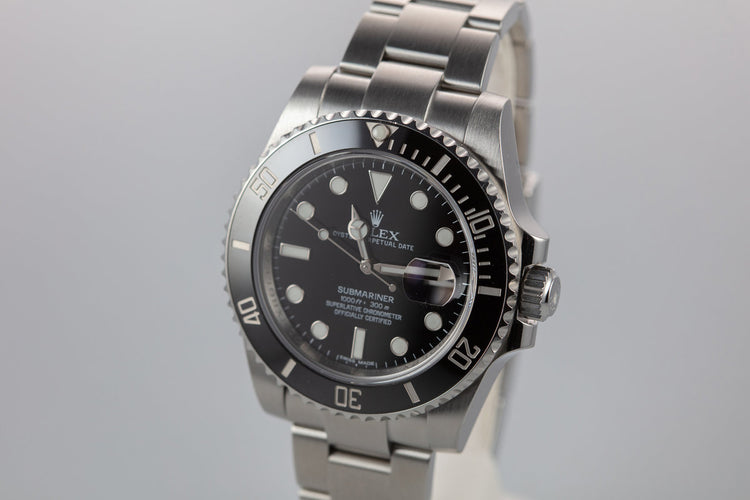 2015 Rolex Submariner 116610LN with Box and Papers