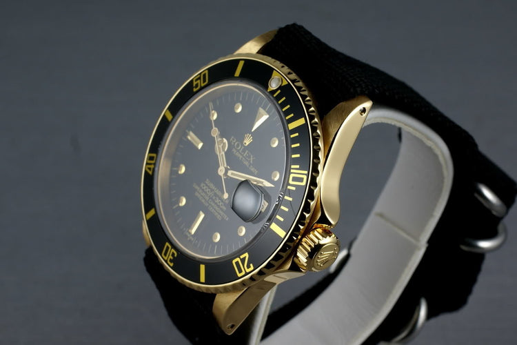 1984 Submariner 18K 16808 with Black Nipple Dial