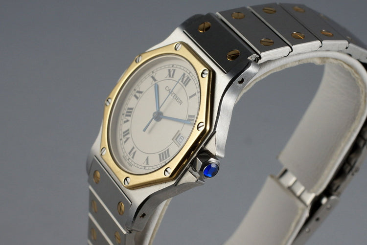 Cartier Ladies Quartz Two Tone Santos Octagon 187902