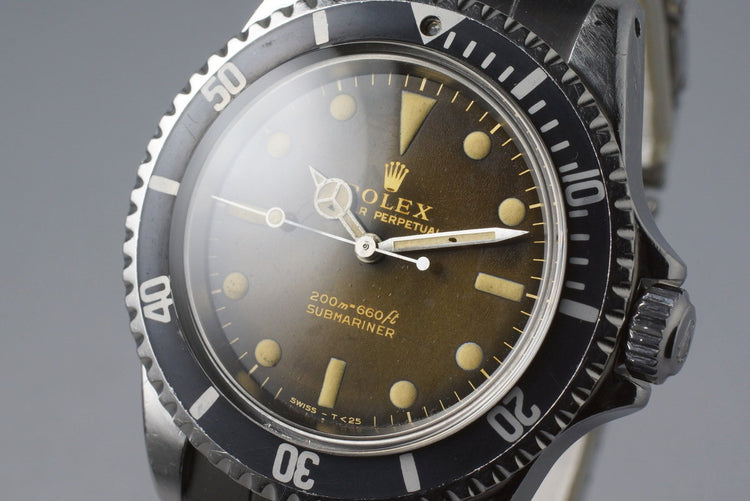 1965 Rolex Submariner 5513 Tropical Glossy Gilt Dial