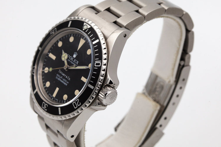 1977 Rolex Submariner 5513 Black "Tiffany & Co." Pre Comex Dial