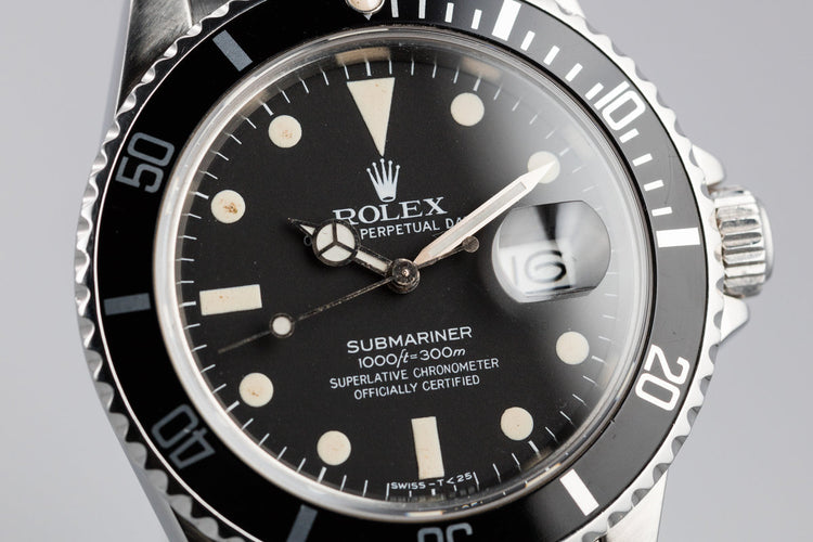 1983 Rolex Submariner 16800 Matte Dial