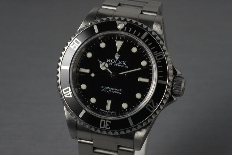 2003 Rolex Submariner 14060M with Box and Receipt
