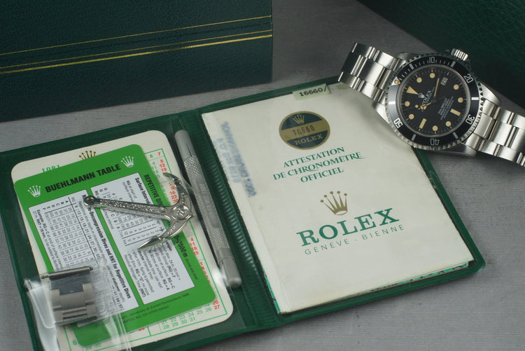 1980 Rolex Sea Dweller 16660 with Box and Papers