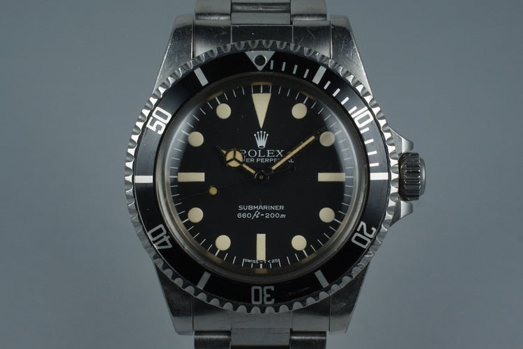 1980 Rolex Submariner 5513 Mark 3 Maxi Dial
