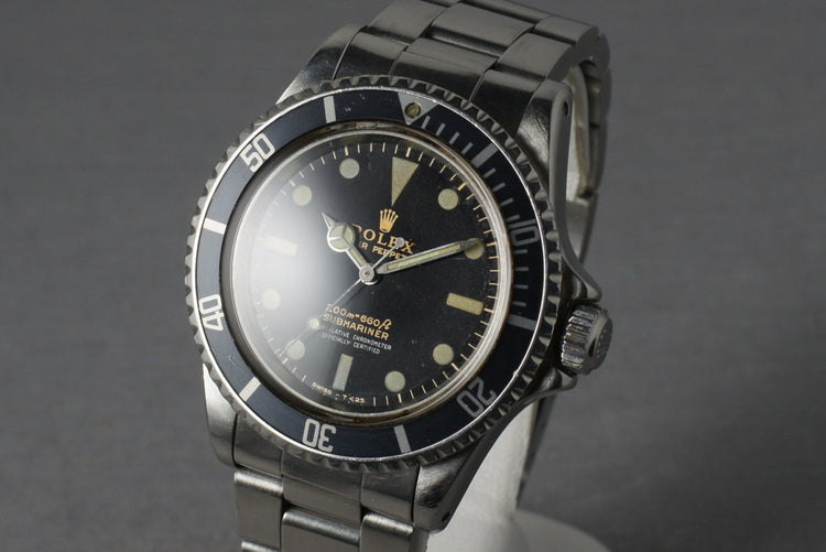Rolex Submariner 5512 with Non Chapter Ring Gilt Dial