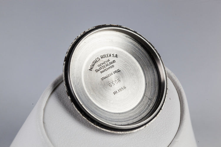 1958 Rolex Submariner 5508 with SWISS only Meters First Gilt "Constellation" Dial