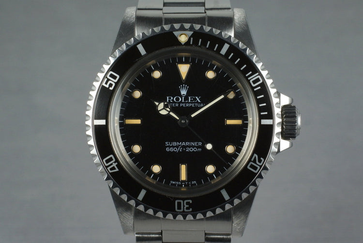 1988 Rolex Submariner 5513 with Japanese Rolex Service Papers