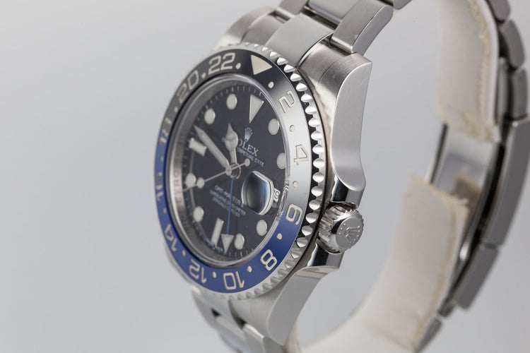 2016 Rolex GMT II 116710BLNR with Box and Papers