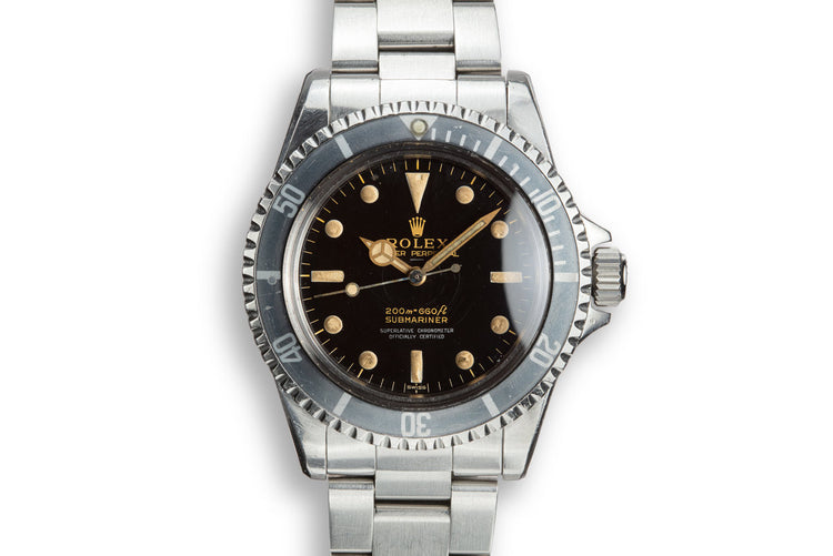 1963 Rolex Pointed Crown Guard Submariner 5512 with Gilt 4 Line Underline Dial