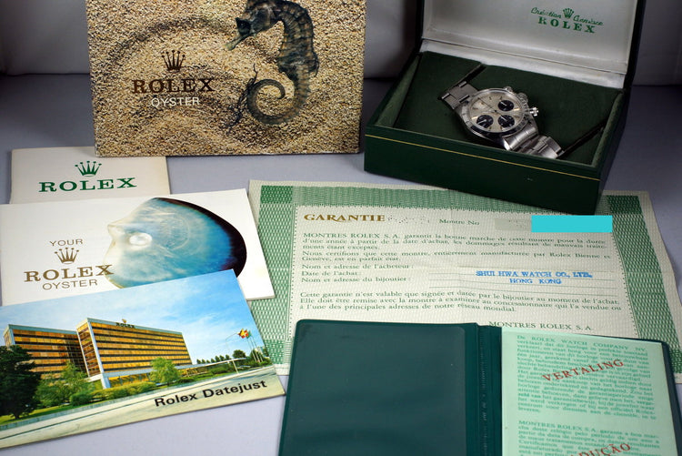 1972 Rolex Daytona 6265 Silver Dial with Box and Papers