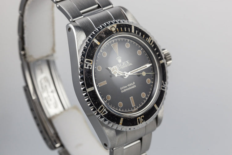 1962 Rolex Submariner 5512 with Chapter Ring Exclamation Gilt Dial