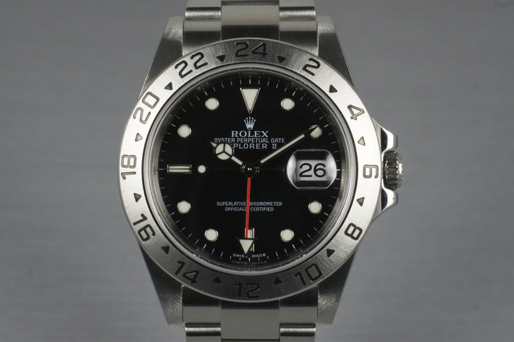 2005 Rolex Explorer II 16570 with Box and Papers