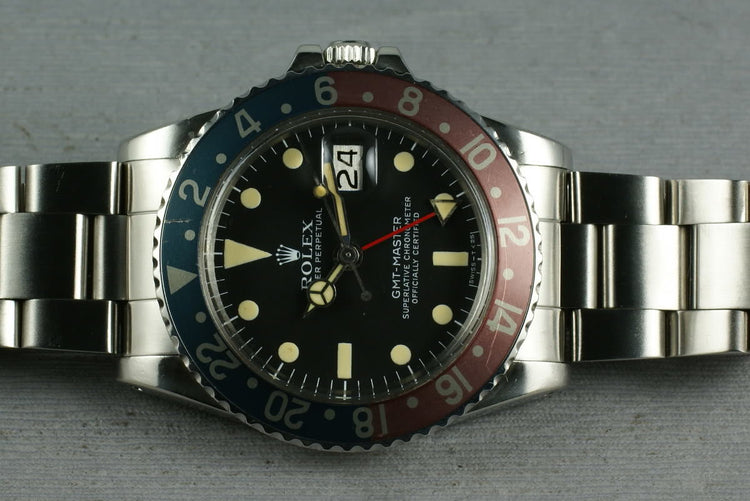 Rolex GMT 1675 with Box and Papers