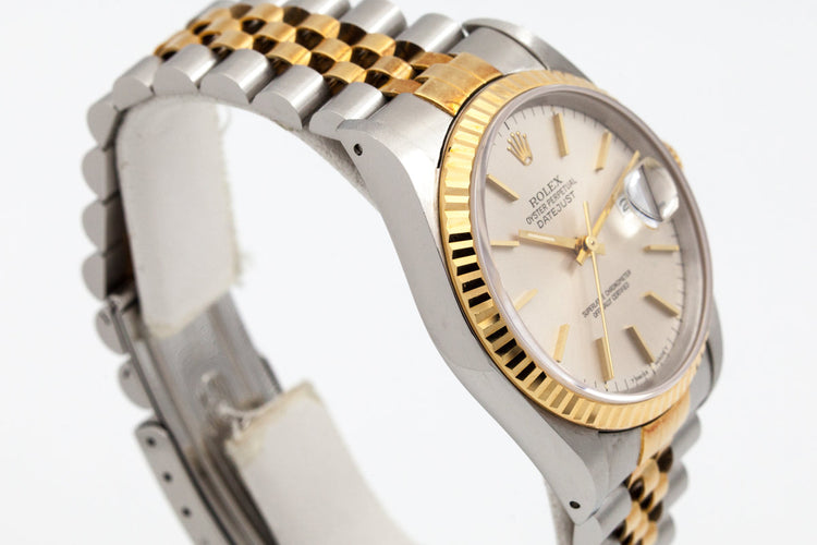 1991 Rolex Two Tone DateJust 16233 Silver Dial