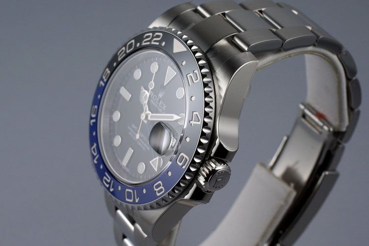2014 Rolex GMT II 116710BLNR with Box and Papers MINT