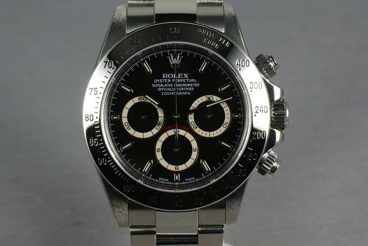 Rolex SS Zenith Daytona 16520 Box and Papers