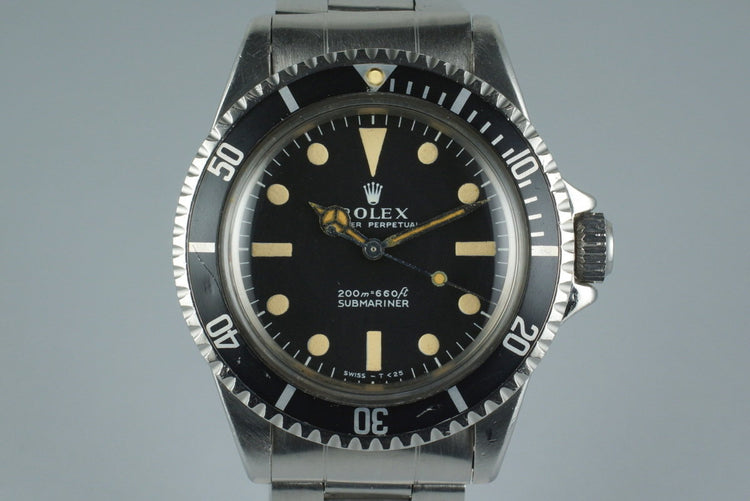1967 Rolex Submariner 5513 Meters First with Box and Papers