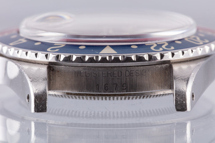 1978 Vintage Rolex GMT-Master 1675 Matte Dial with "Pepsi" Insert
