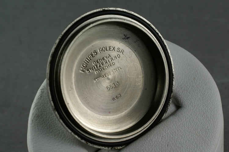 Rolex Submariner 5513 PCG with early chapter ring exclamation dial