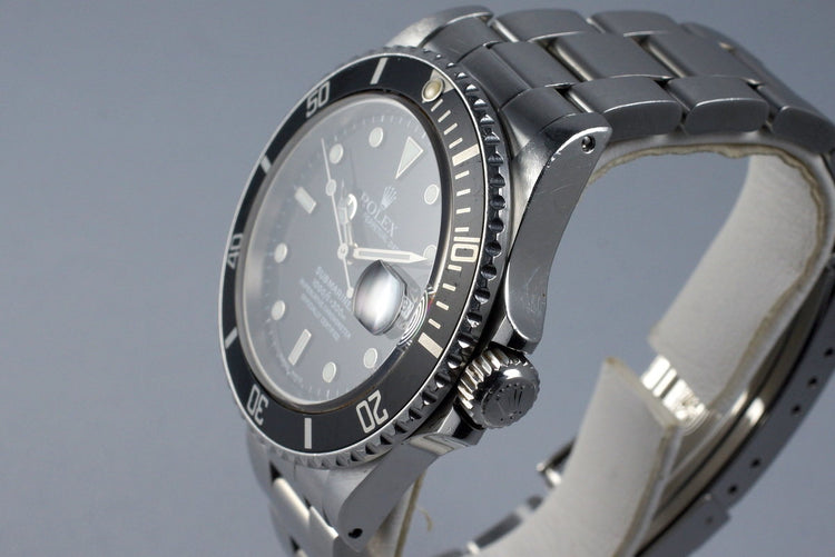 1986 Rolex Submariner 16800 Service Dial