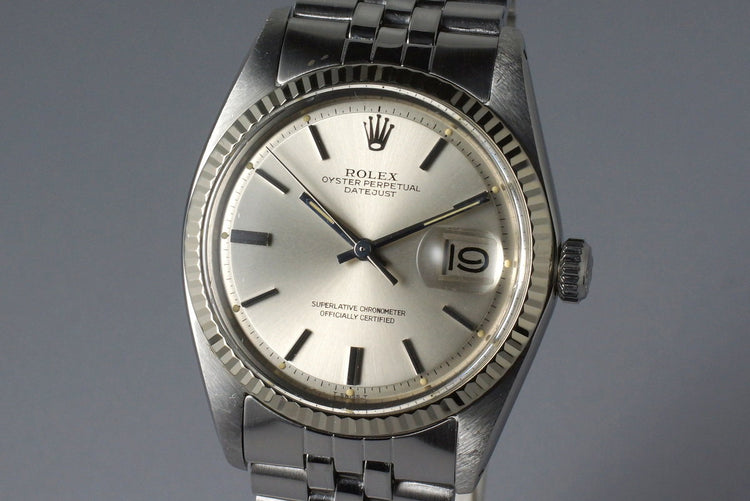 1972 Rolex Datejust 1601 Silver Dial