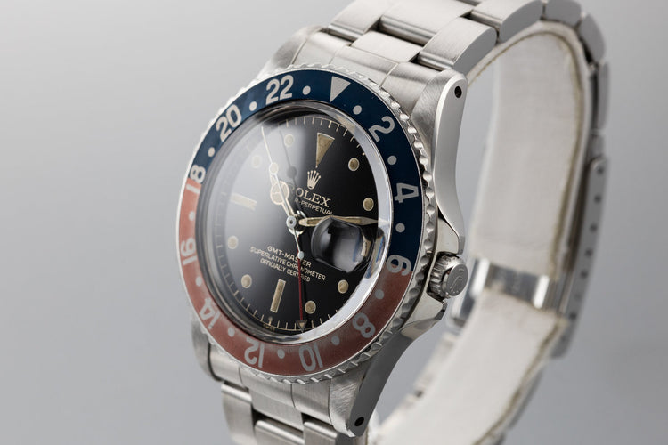 1961 Rolex GMT-Master 1675 with Gilt Chapter Ring Exclamation Dial and Arabic Date Disk
