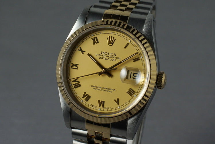 1993 Rolex Two Tone DateJust 16233 Matte Roman Numeral Dial