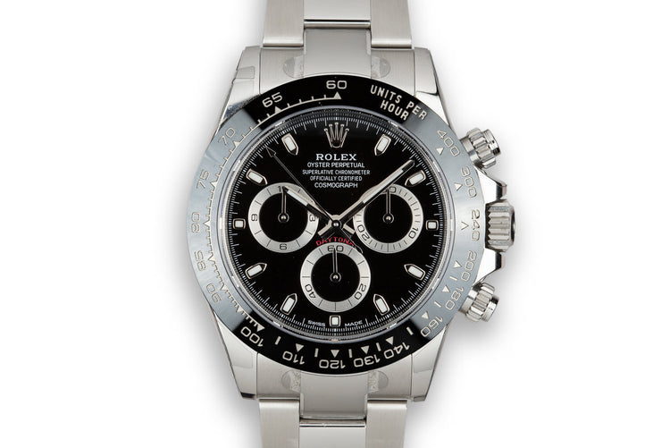 2018 Rolex Ceramic Daytona 116500LN Black Dial with Box and Papers
