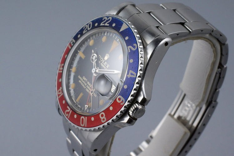 1966 Rolex GMT 1675 Glossy Gilt Dial