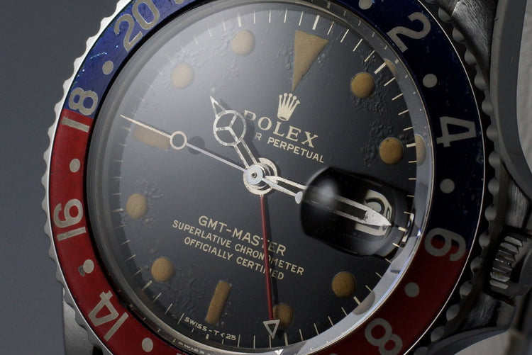 1966 Rolex GMT 1675 Glossy Gilt Dial