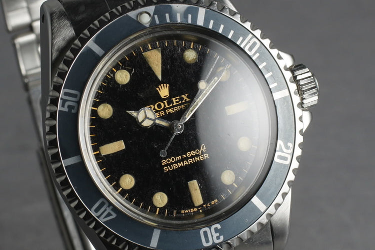 1965 Rolex Submariner 5513 with Bart Simpson Gilt Dial