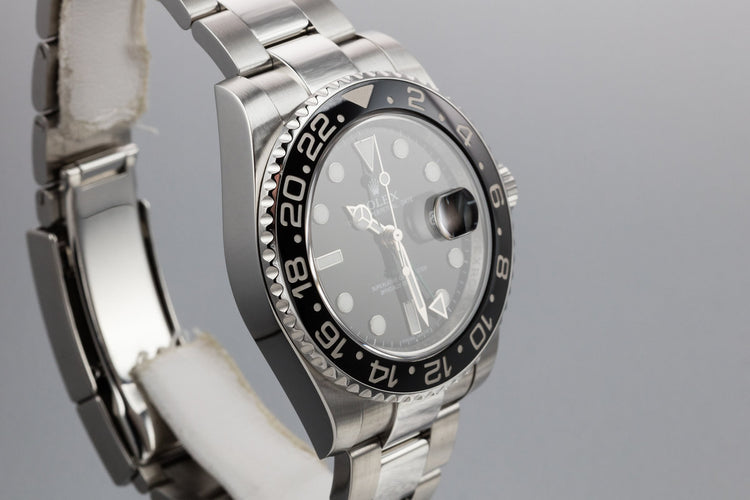2007 Rolex Ceramic GMT-Master II 116710LN Black Bezel