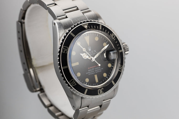 1972 Rolex Red Submariner 1680 with MK IV Dial