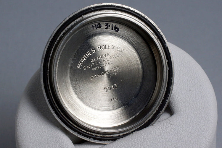 1966 Rolex Submariner 5513 with Tropical Glossy Gilt Dial