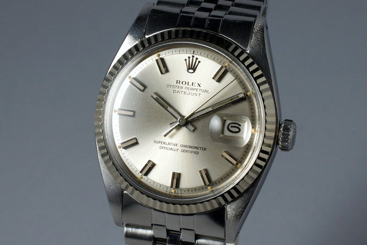 1971 Rolex Datejust 1601 Silver ‘Wide Boy’ Dial