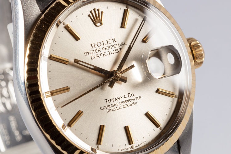 1987 Vintage Rolex Datejust 16013 with Tiffany Dial