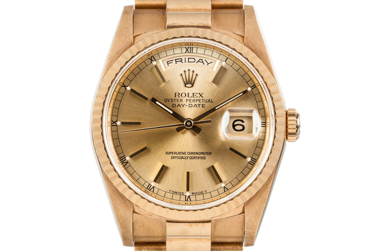1991 Rolex Day-Date 18238 with Rosy Patina