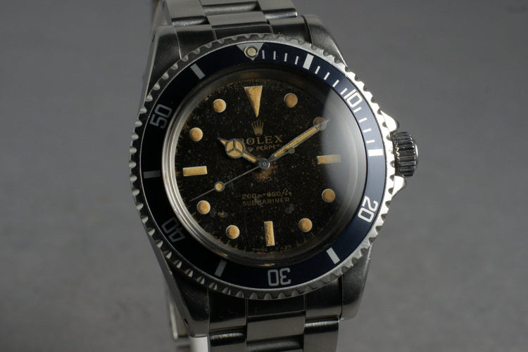 1966 Rolex Submariner 5513 with Glossy Gilt Dial and Papers