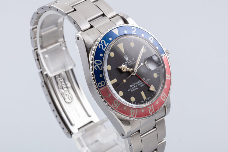 1972 Unpolished Vintage Rolex GMT-Master MKII 1675 with Box