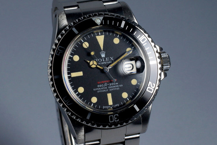 1970 Rolex Red Submariner 1680 Mark IV Dial