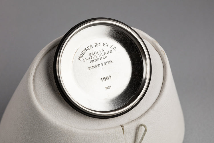 1973 Rolex DateJust 1601 No Lume Silver Dial with Box and Papers