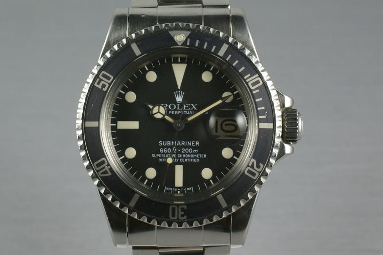 Rolex Submariner 1680 Box and Papers