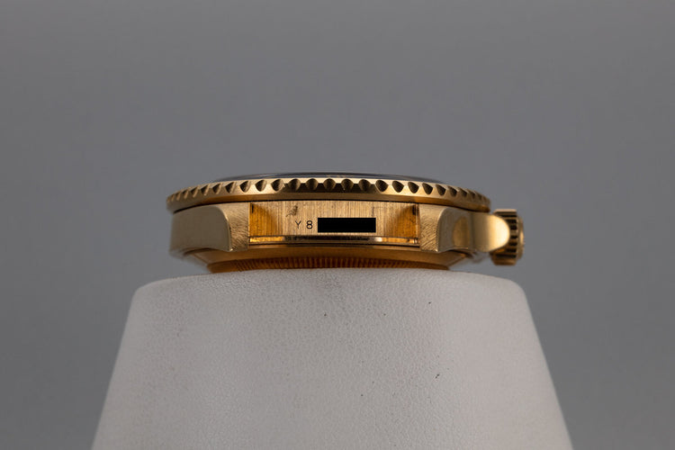 2002 Rolex 18K Submariner 16618 Blue Dial with Box and Papers