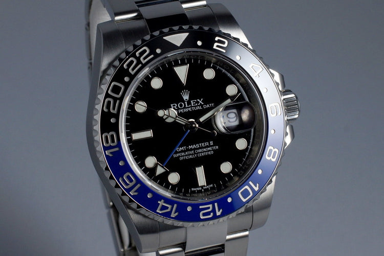 2014 Rolex GMT II 116710B with Box and Papers