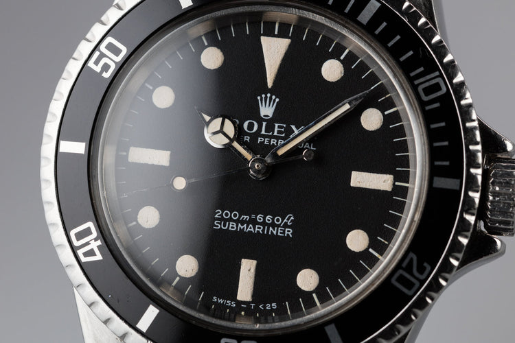 1967 Rolex Submariner 5513 with Meters First Dial