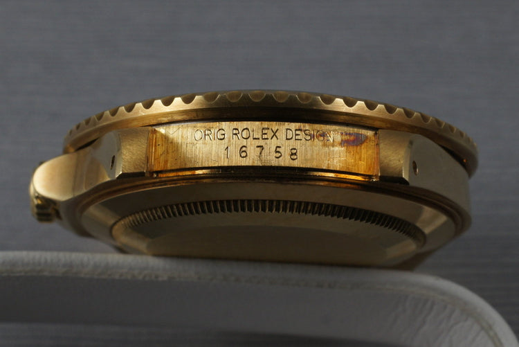 1985 Rolex 18K GMT 16758 with Unpolished Case